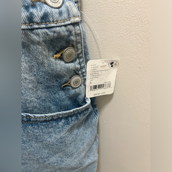 NWT We the Free Ziggy Shortalls - follow your heart - Picture 7 of 10